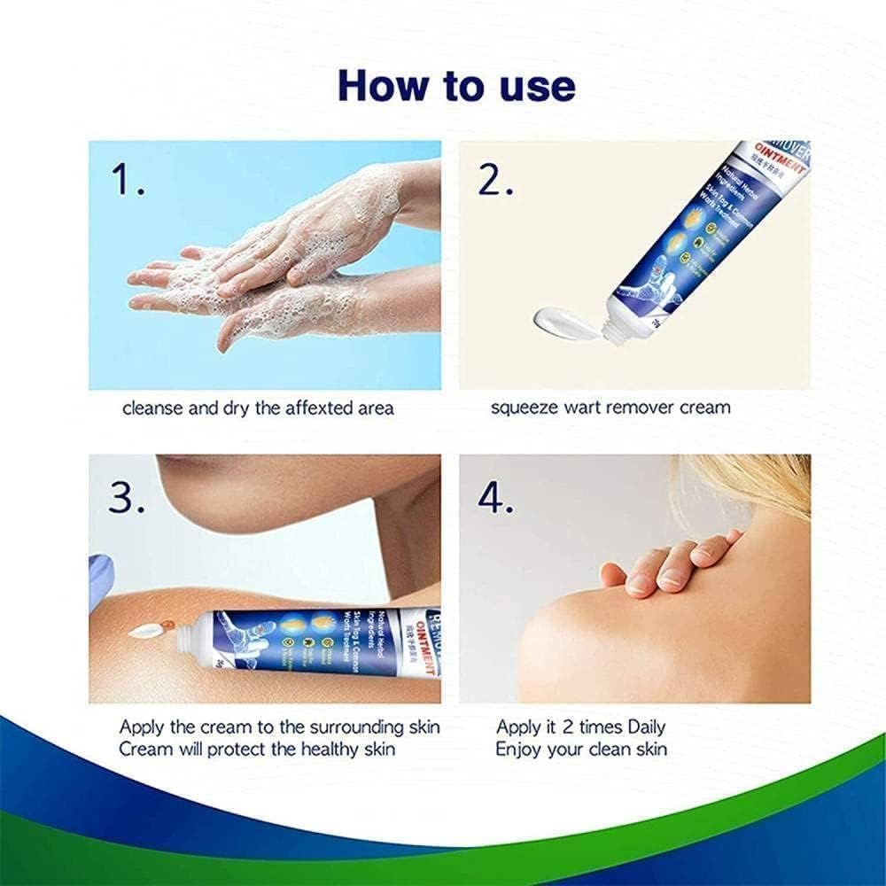 Wart Removal Ointment Cream Common Wart for Body Skin Tag Remover and Face Skin Tag Remover